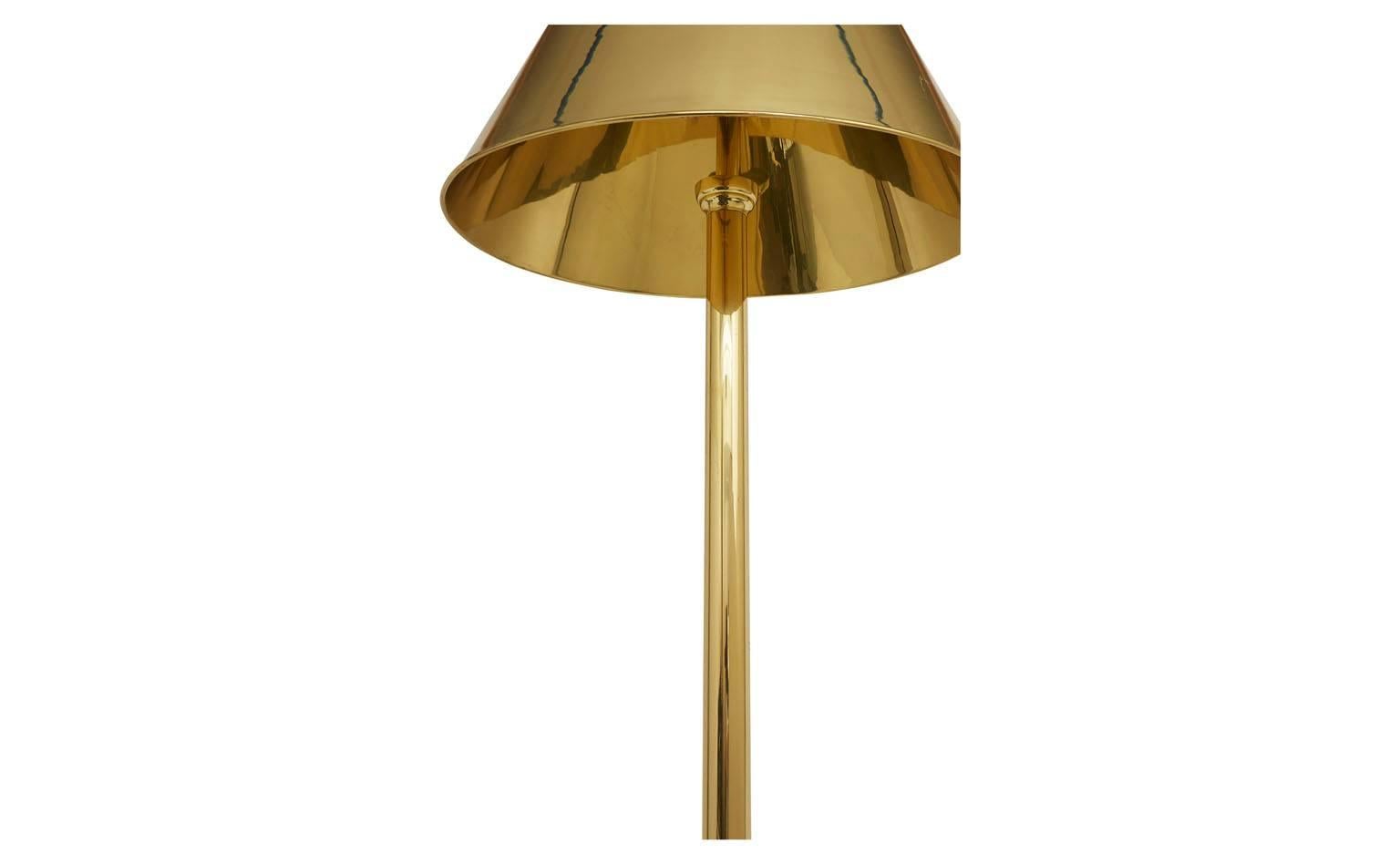 Spanish Vintage Brass Floor Lamp