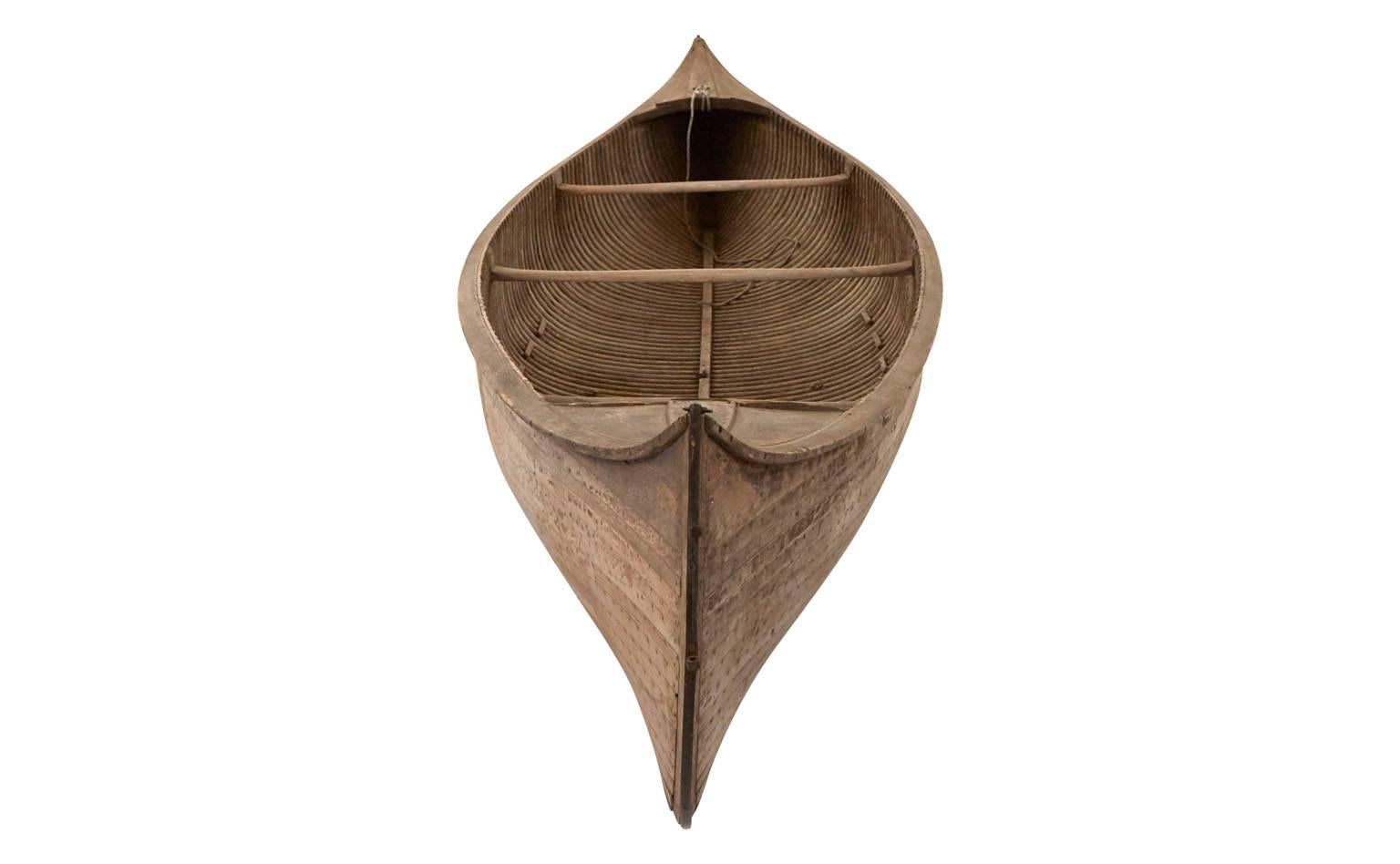 19th Century Antique French Boat and Oars