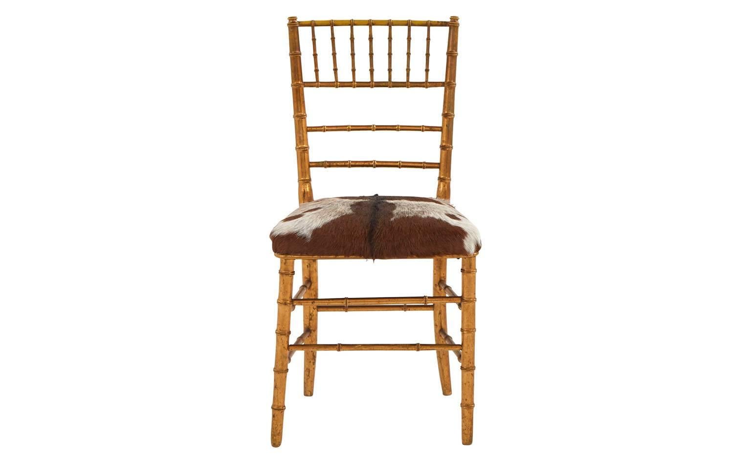 American Gilt Faux Bamboo Chair