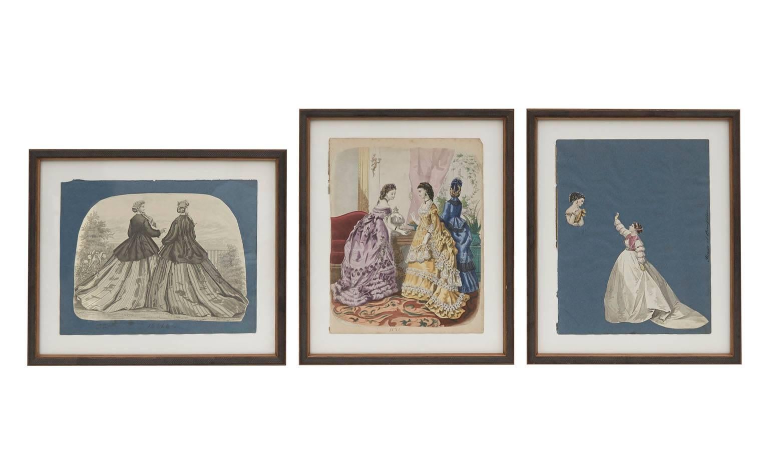 Early Victorian 19th Century English Color Illustration For Sale