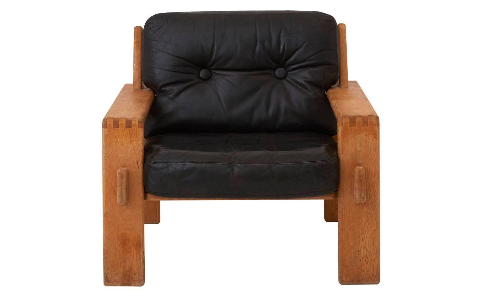 Mid-Century Modern Danish Leather Chair