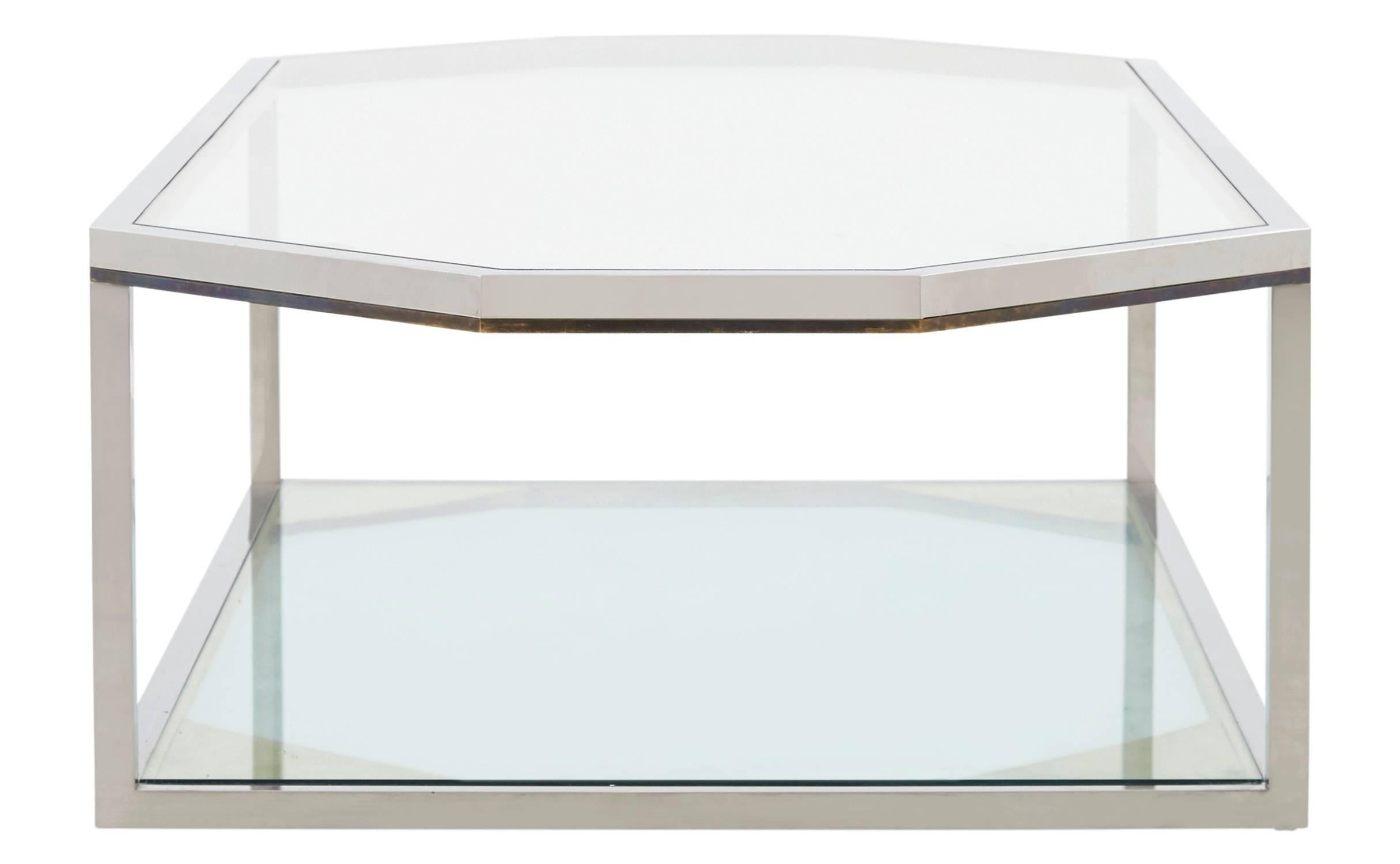 Spanish Large Chrome Coffee Table