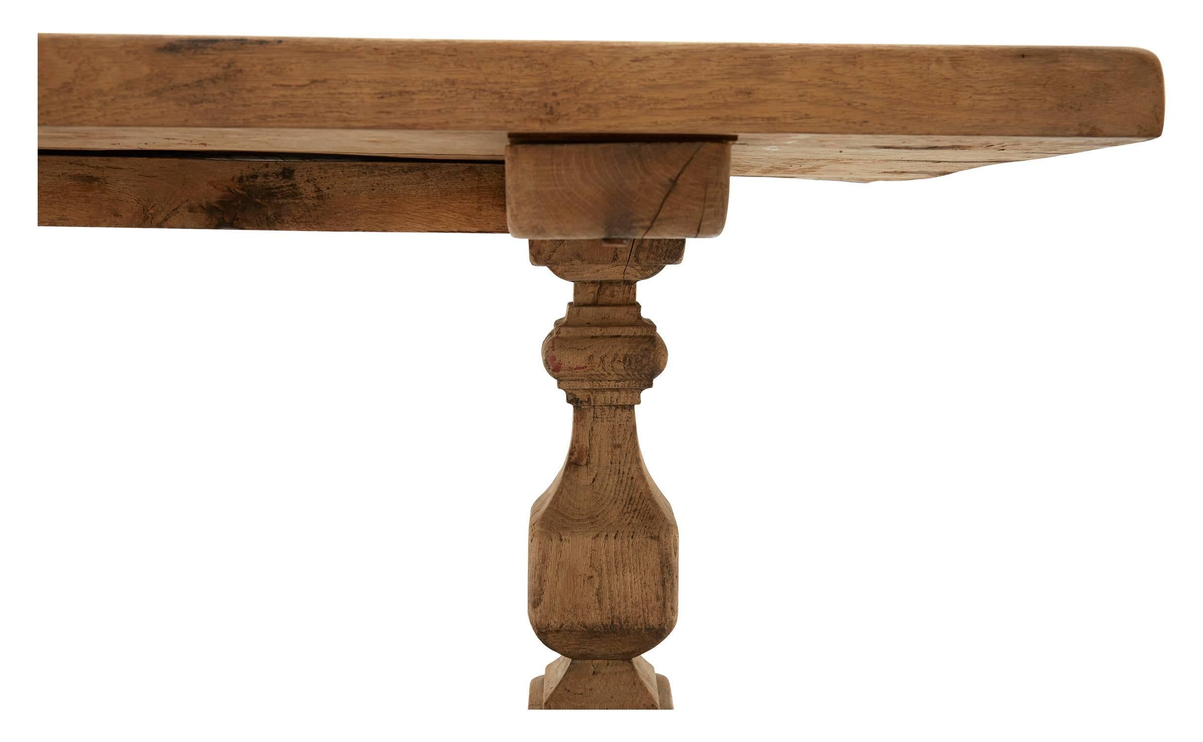 Oak 19th Century French Pyrenees Dining Table