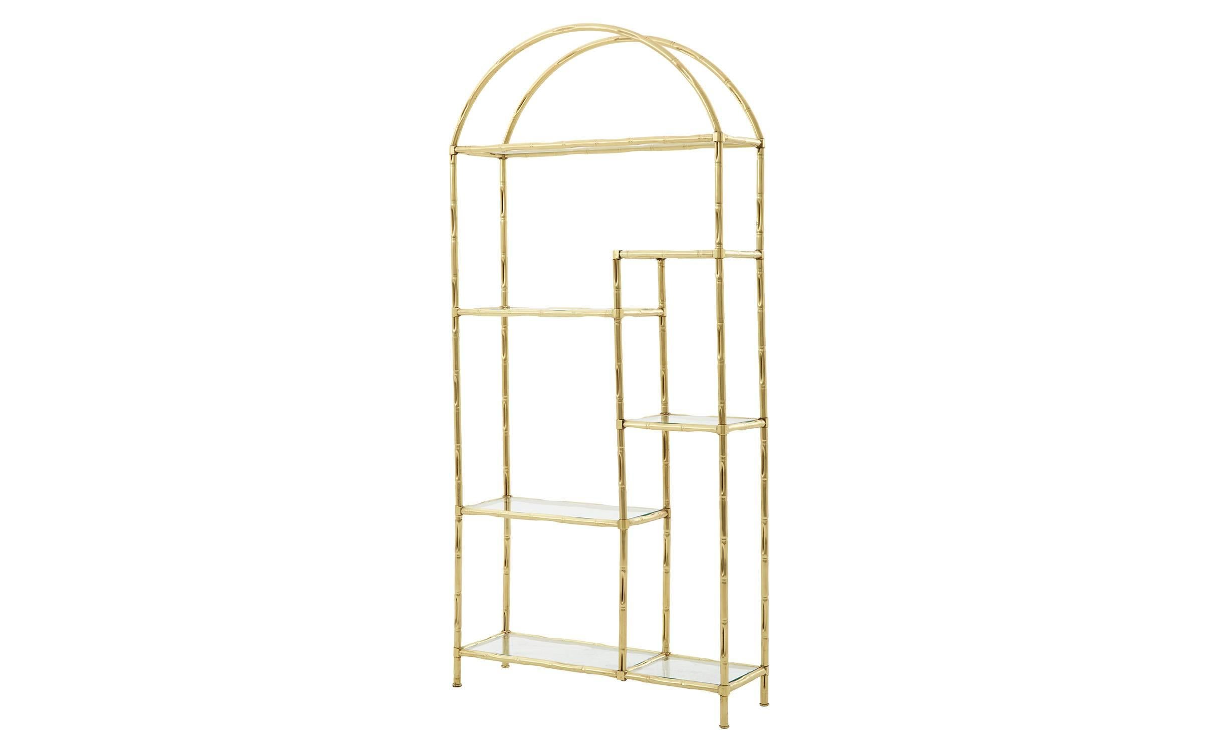Mid-Century Modern Faux Bamboo Etagere