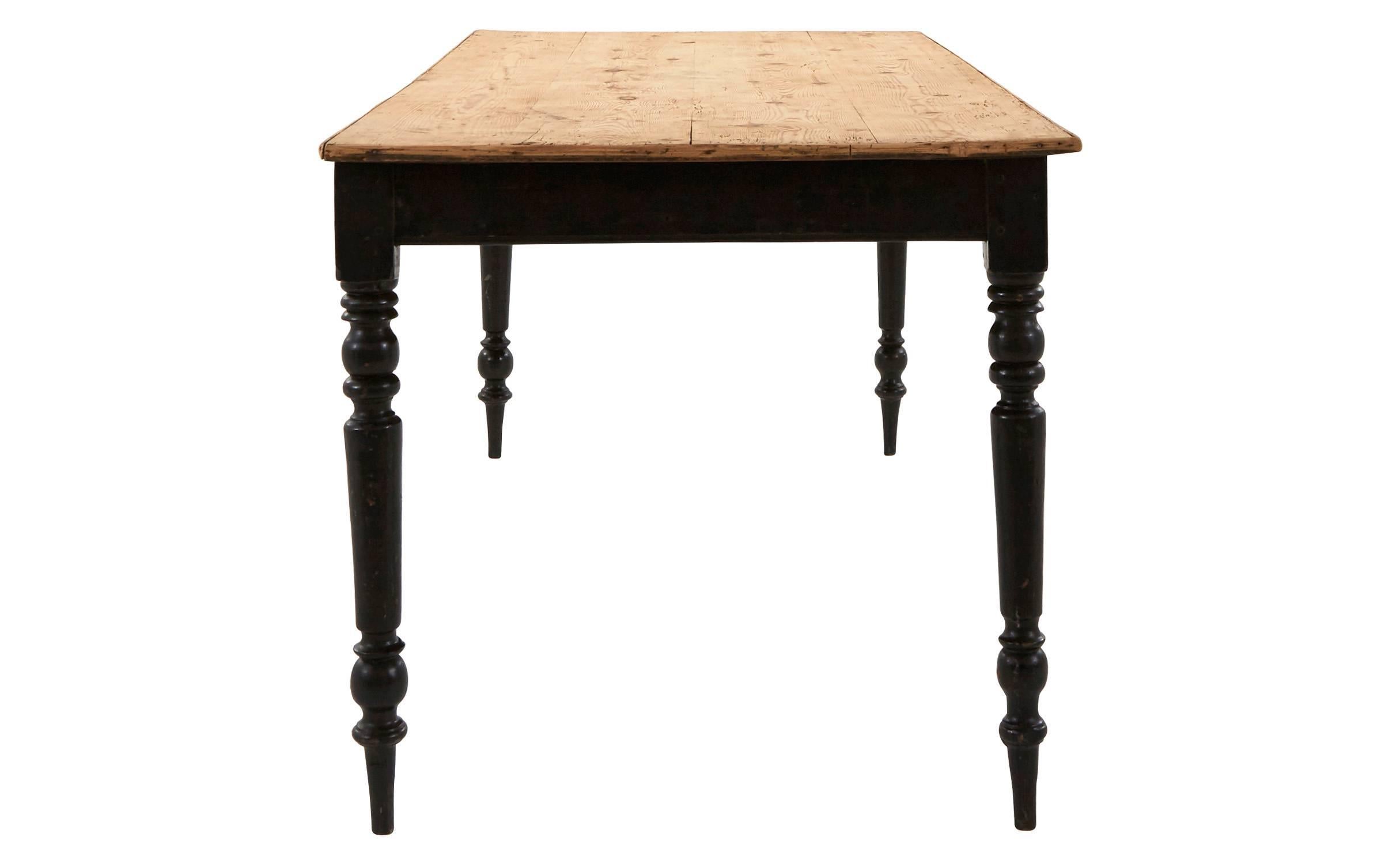 Patinated 19th Century Belgian Dining Table