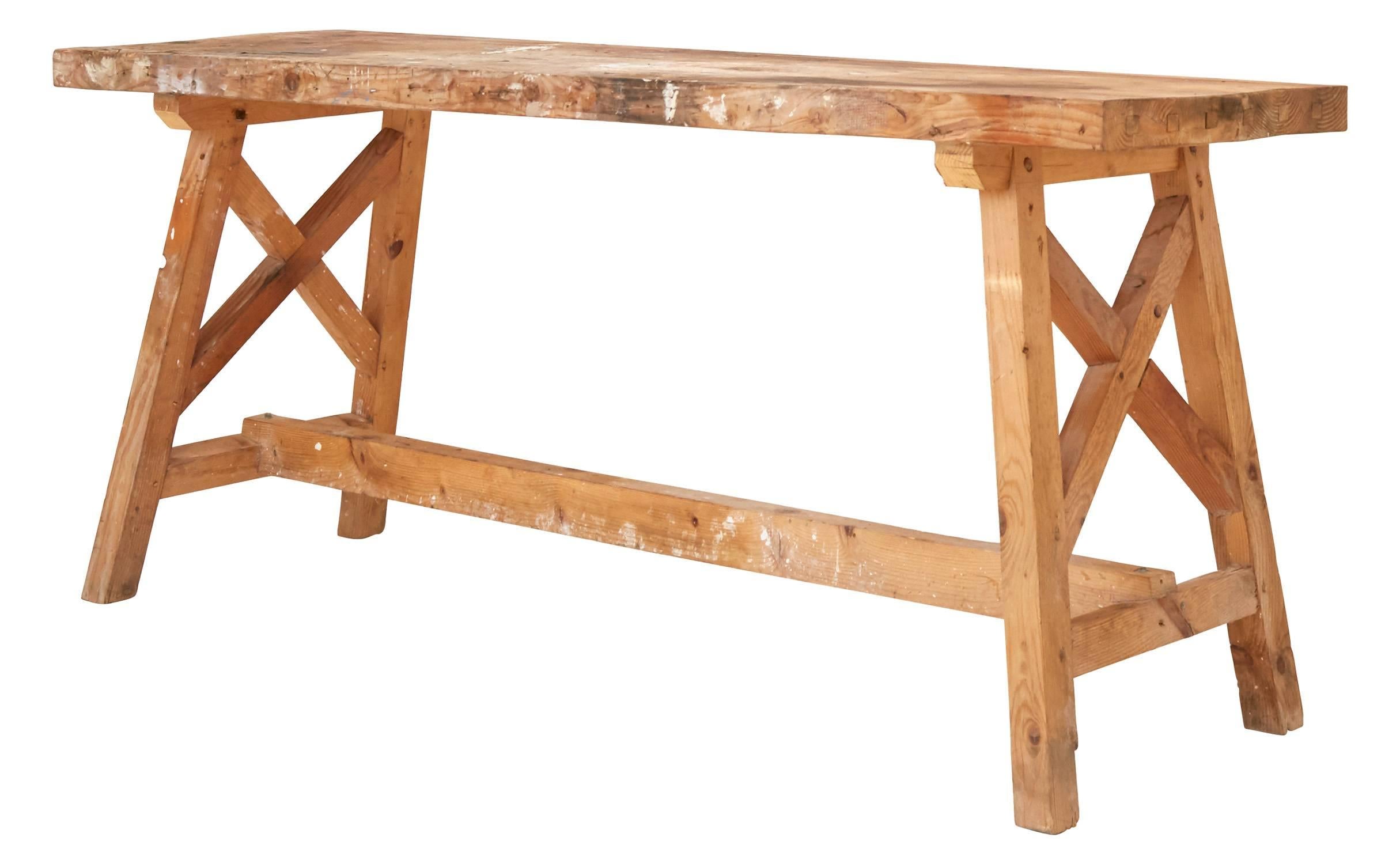 Industrial French Carpenter Console