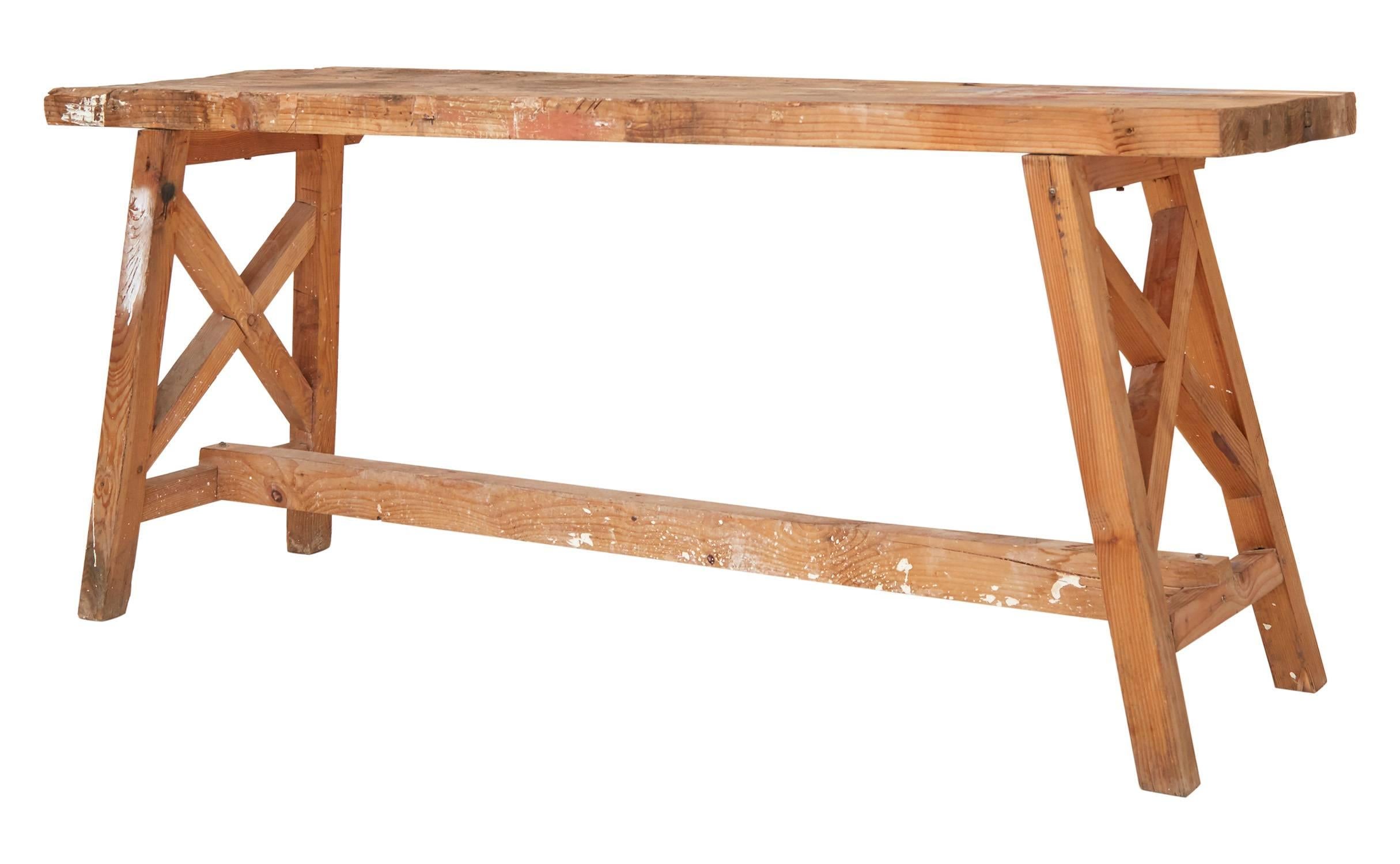 Industrial French Carpenter Console