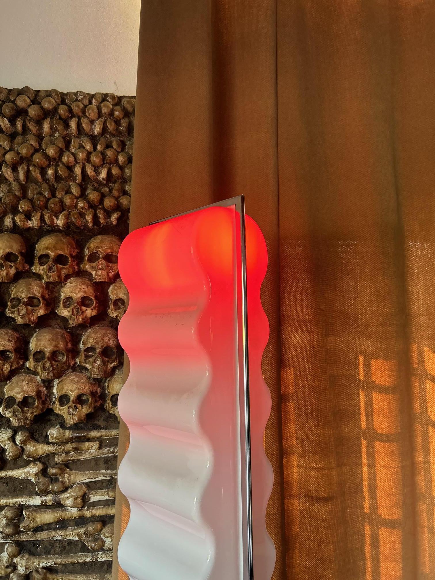 Aluminum Ettore Sottsass Cometa table lamp for Design Centre, 1970s For Sale
