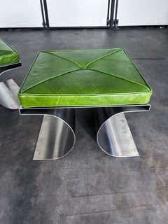 Michel Boyer Pair of 'X' stools.
