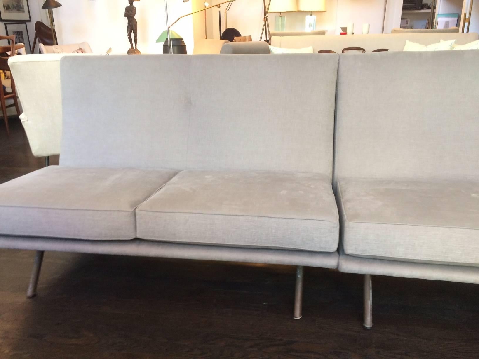 Mid-Century Modern Sectional Triennale Sofa by Marco Zanuso