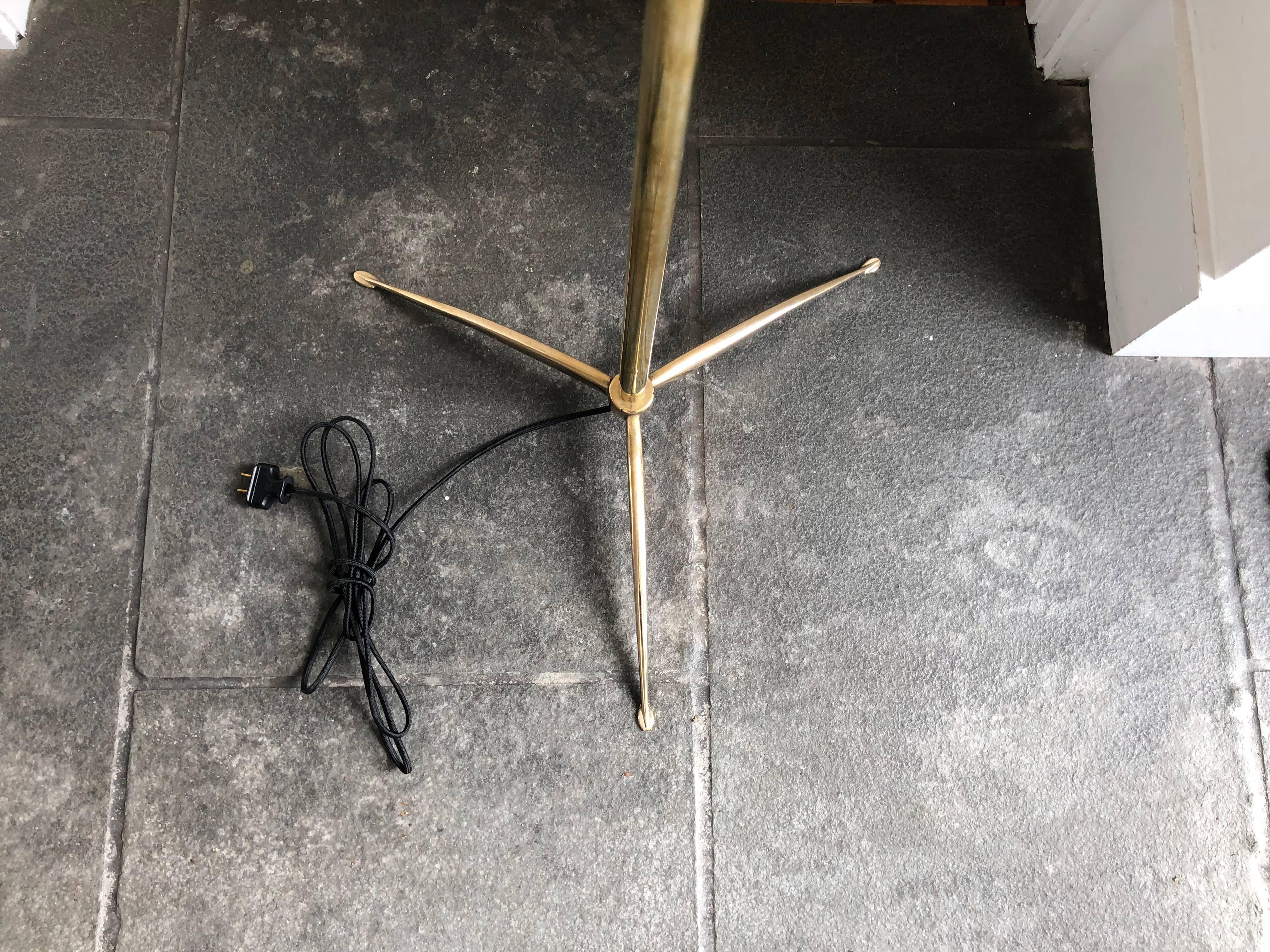 Italian Stilnovo Style Floor Lamp For Sale