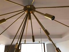 "Sputnik" Custom 15 Arms Flush Mount Chandelier