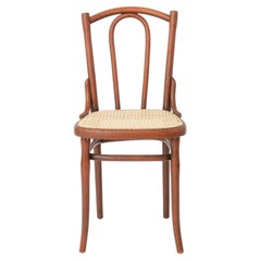 Antique Bentwood Chair in the Style of Thonet No. 56  Austrian Rattan 1930-1940