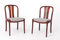 Set of 4 Vintage Casala Dining Chairs  German Mid-Century Beech Chairs  1970s