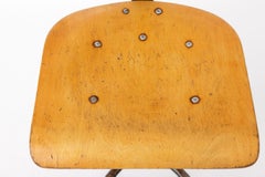 Industrial Swivel Chair by Heni Germany, 1950s Bauhaus Workshop Chair, 1950s