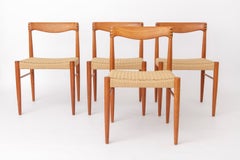 Set of 4 H.W. Klein Teak Dining Chairs for Bramin, Danish Mid-Century, 1960s