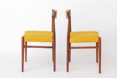Pair of Vintage Teak Dining Chairs by Casala, Newly Upholstered, Germany, 1960s