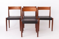 Set of 6 Poul M. Volther Teak Dining Chairs for Frem Røjle, Danish 1960s