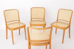 Set of 6 Vintage Ligna Bentwood Dining Chairs – Restored Beechwood Frames, 1960s