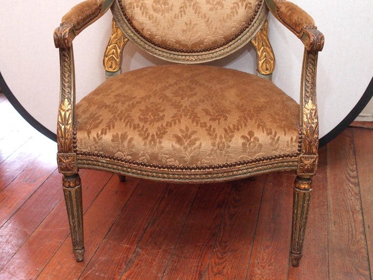 Pair of Louis XVI Fauteuils In Good Condition For Sale In New Orleans, LA