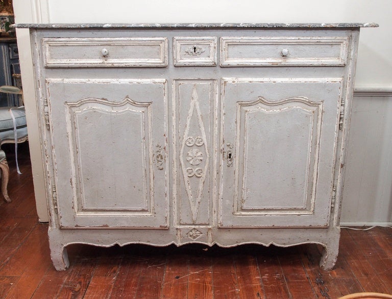 Louis XVI 19th Century Painted Buffet