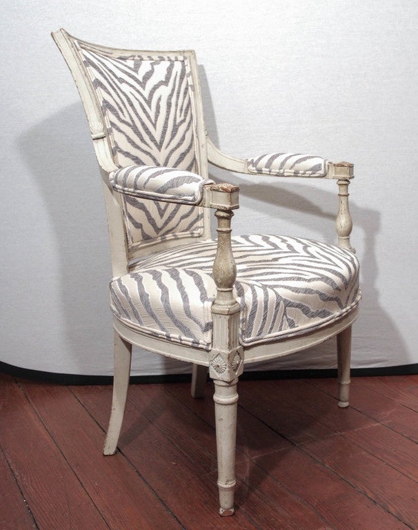 Pair of Directoire Armchairs In Good Condition In New Orleans, LA