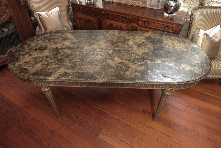 Louis XVI 19th Century Painted Dining Room Table