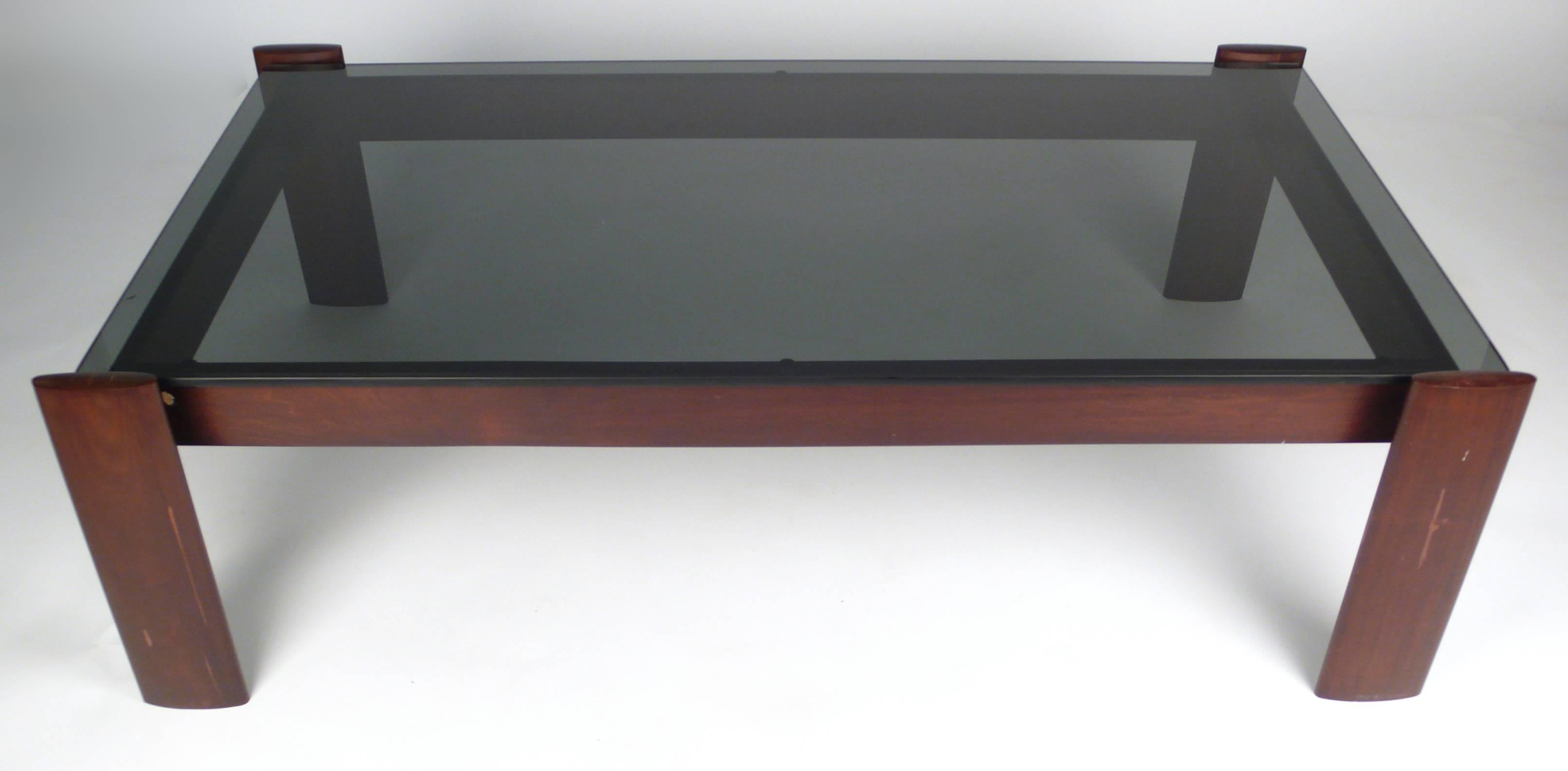 Percival Lafer Coffee Table in Jacaranda Rosewood In Good Condition In Dallas, TX
