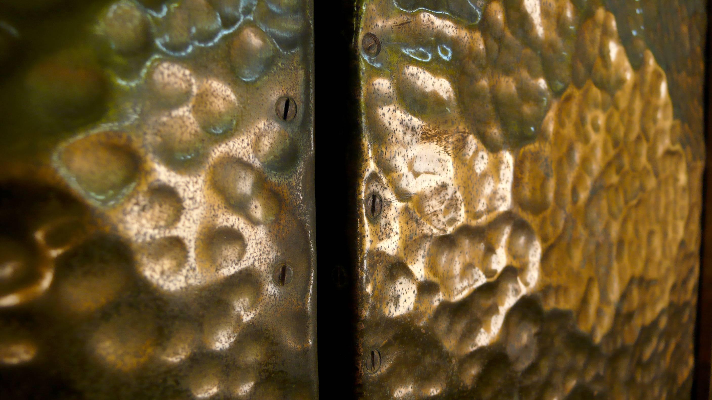 American Custom Hammered Brass Doors