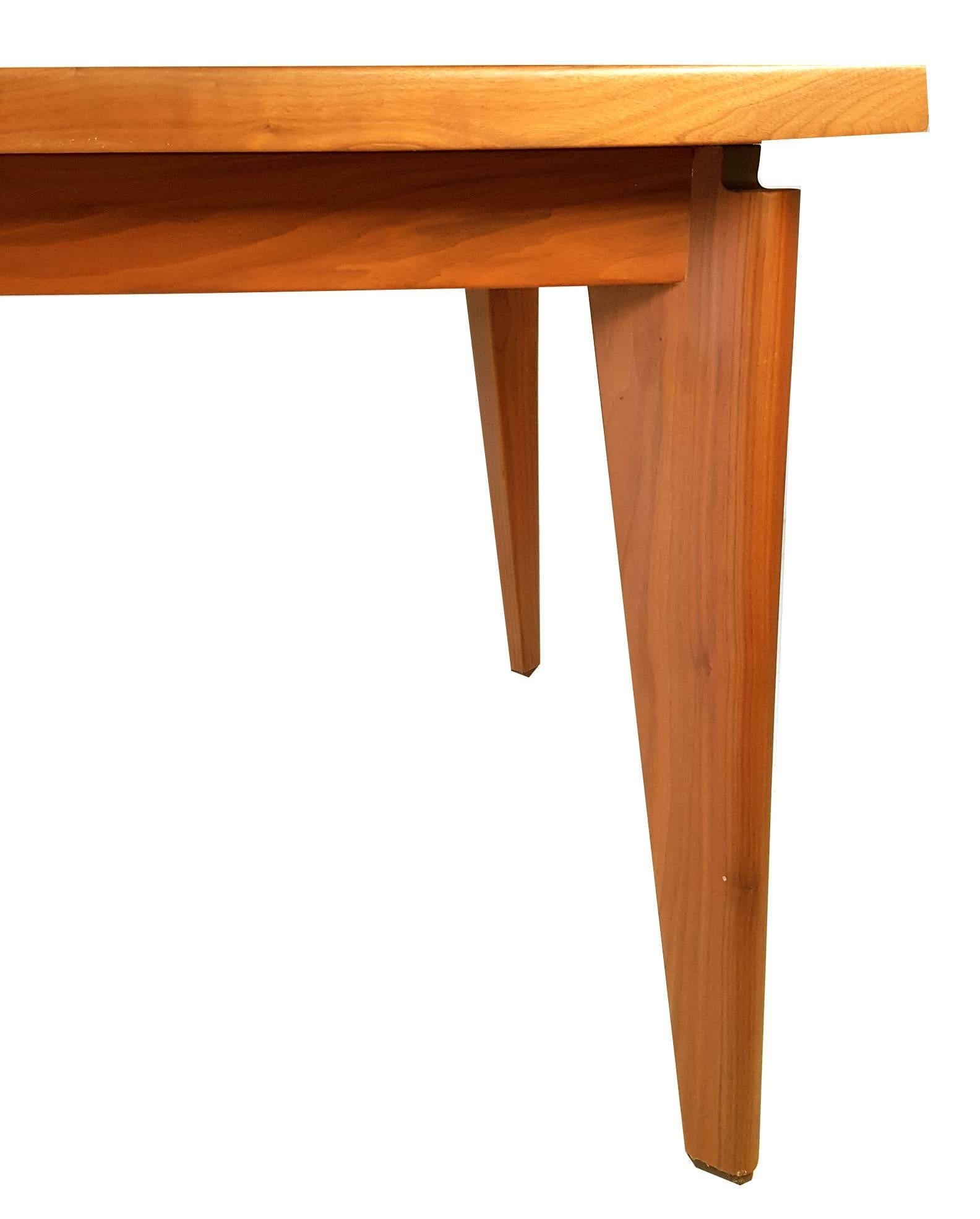 20th Century Custom-Made Solid Walnut Dining Table from the Studio of Ben Kanowsky