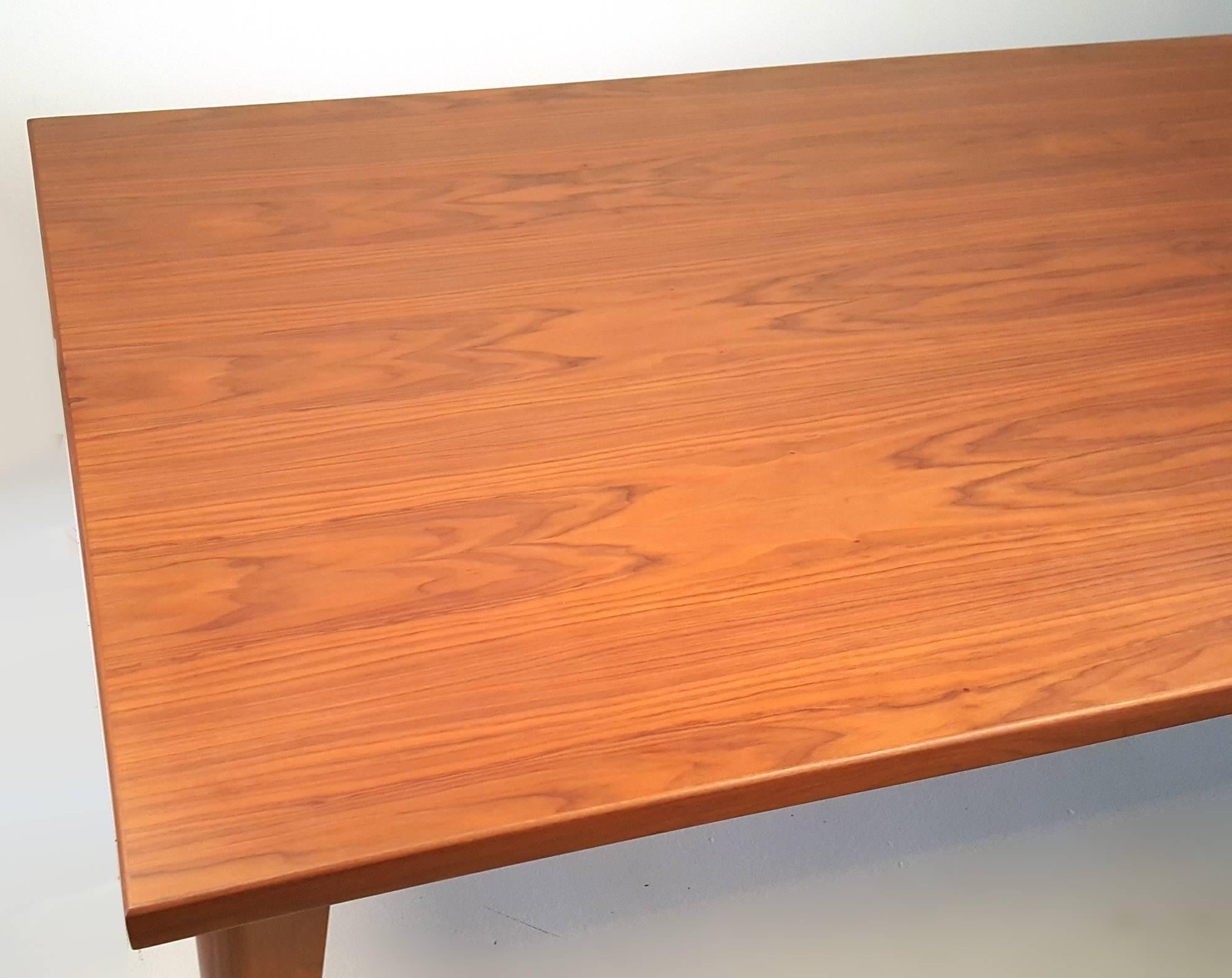 American Custom-Made Solid Walnut Dining Table from the Studio of Ben Kanowsky