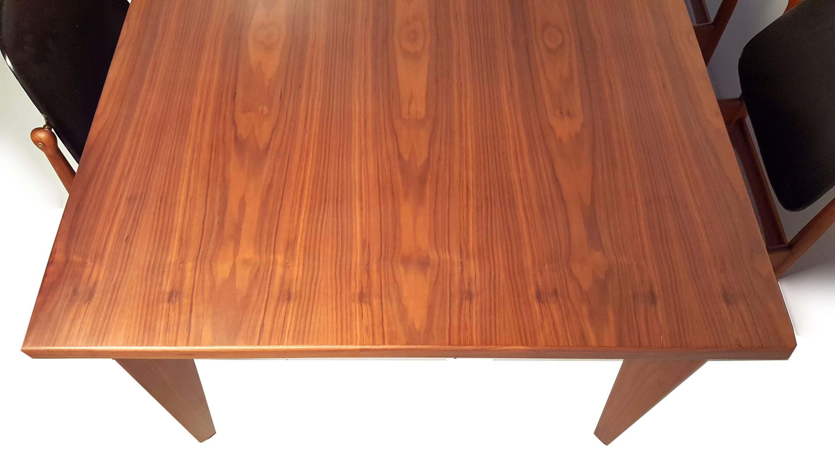 Custom-Made Solid Walnut Dining Table from the Studio of Ben Kanowsky In Excellent Condition In Dallas, TX