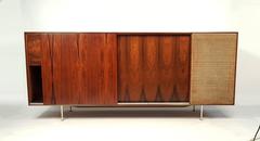 George Nelson Brazilian Rosewood Thin Edge Stereo Cabinet