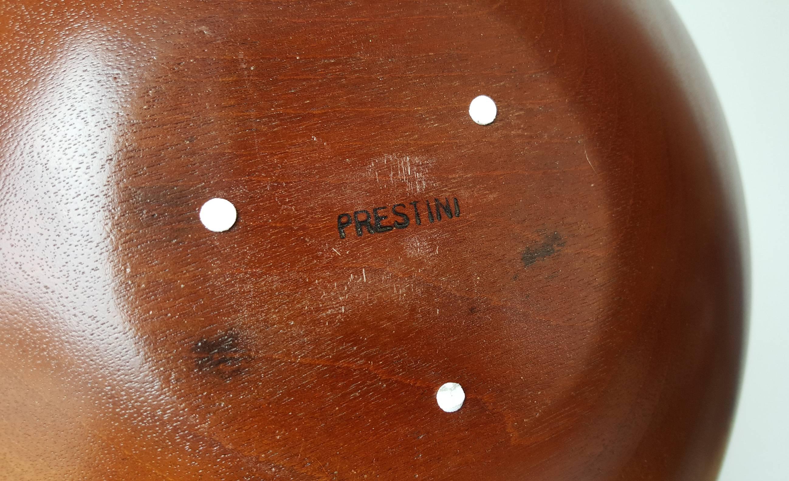 Mid-Century Modern James Prestini Hand Turned Wood Modernist Fruit Bowl in Mahogany