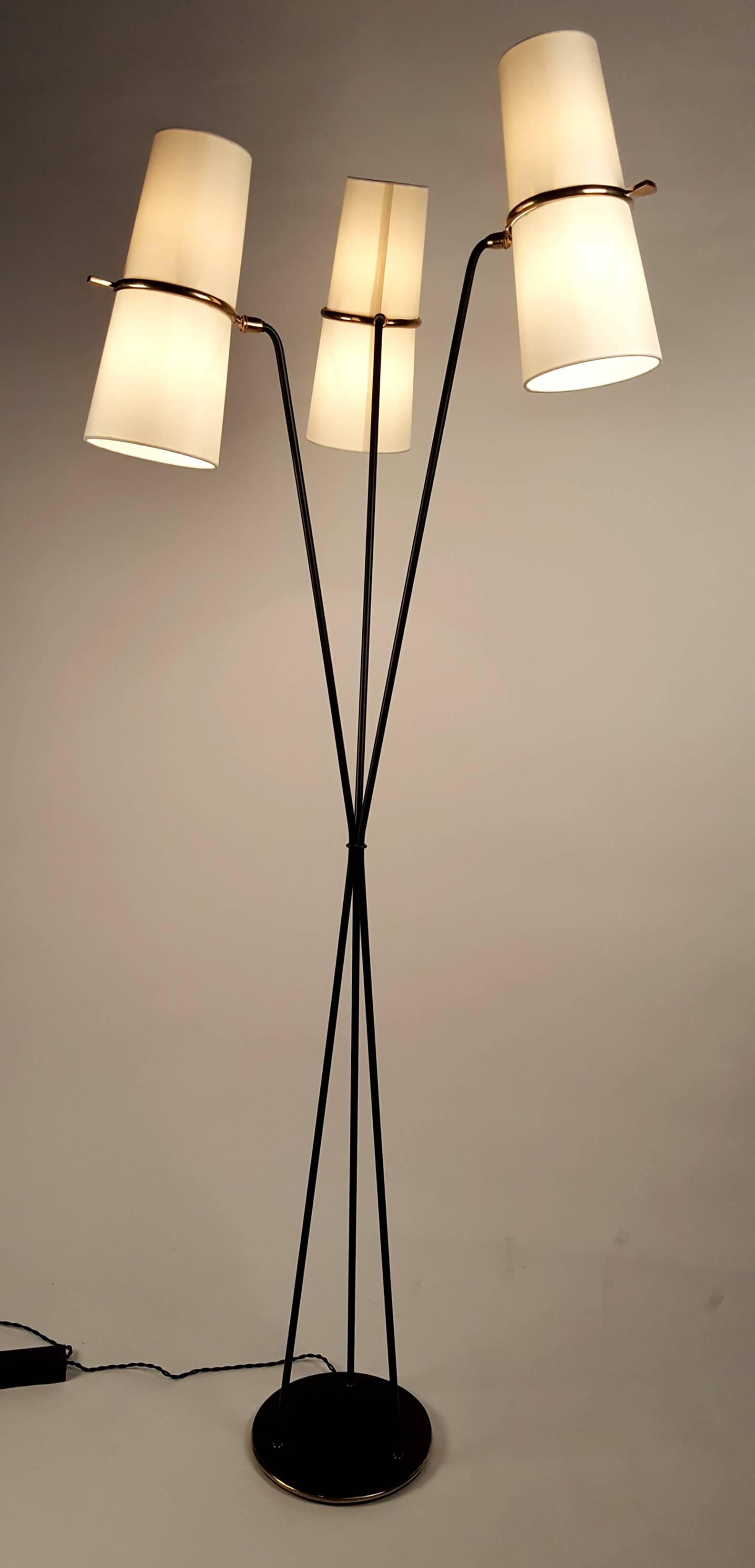 three arm floor lamp