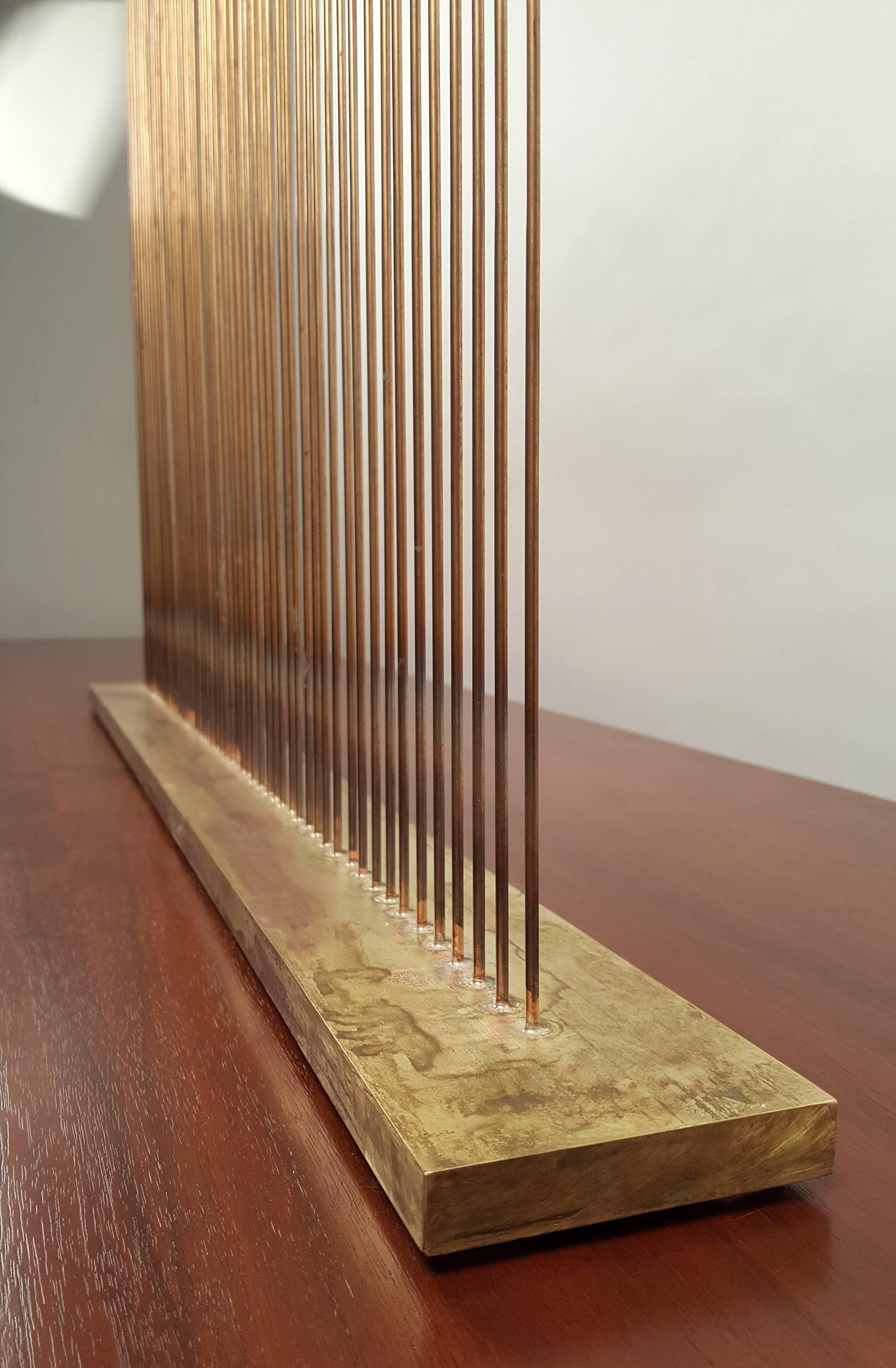 Brass Large Val Bertoia 'Sonambient' Bronze and Copper Sound Sculpture
