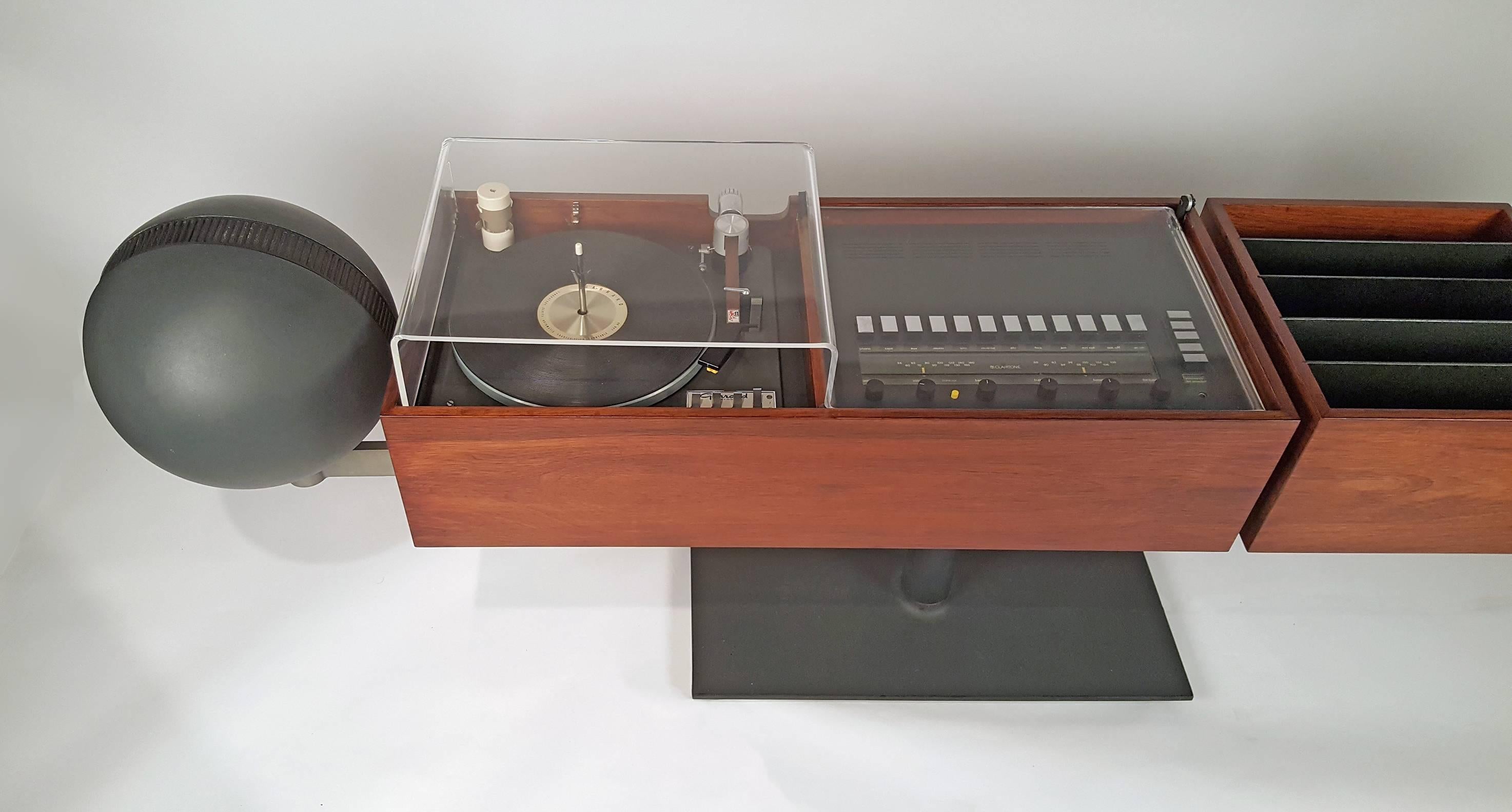 Canadian 1960s Clairtone Project G2 Rosewood Stereo System