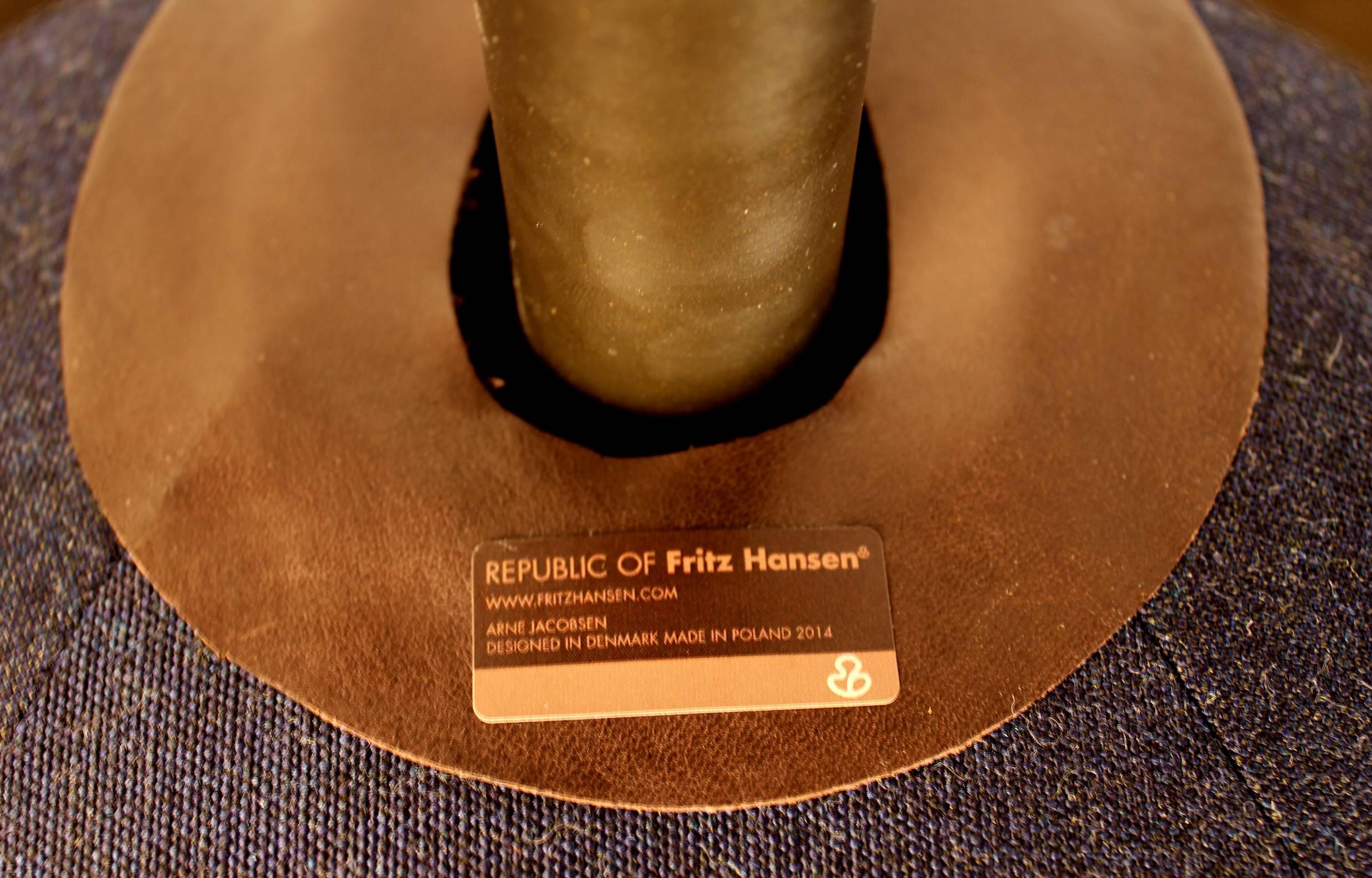 Danish 'Fritz Hansen's Choice' Limited Edition Arne Jacobsen Egg Chair with Bronze Base