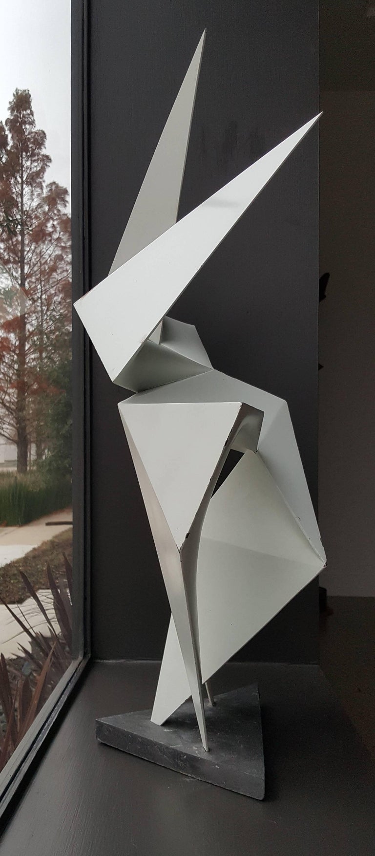 Vintage Abstract Origami Sculpture by Artist Edward D Hart For Sale at 1stDibs