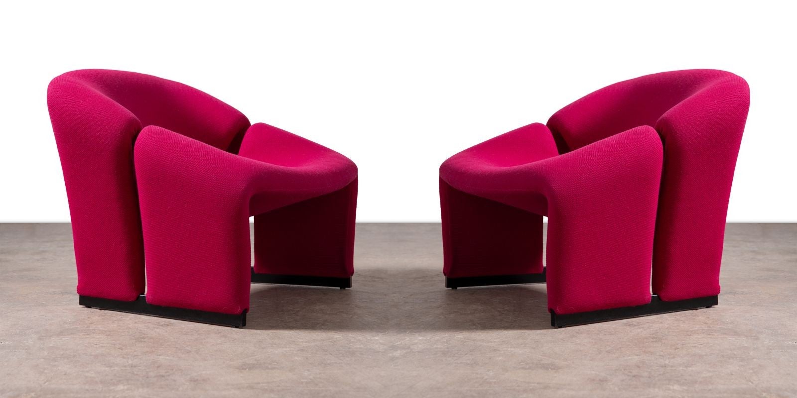 Paar Pierre Paulin "M" Lounge Chairs Model F580 für Artifort 1st Edition