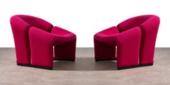 Paar Pierre Paulin "M" Lounge Chairs Model F580 für Artifort 1st Edition