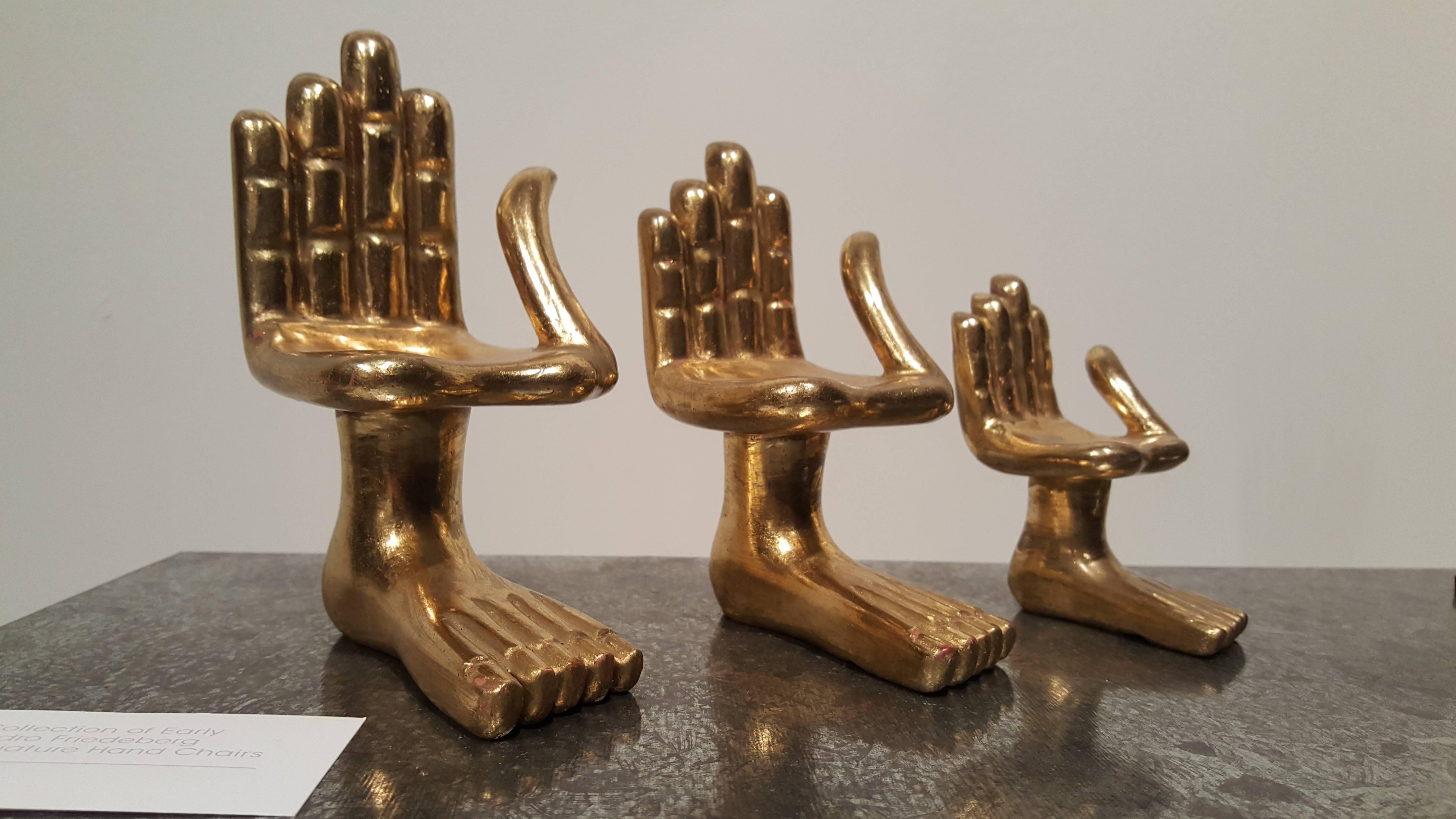 Mid-Century Modern Collection of Early Pedro Friedeberg Miniature Hand Chairs