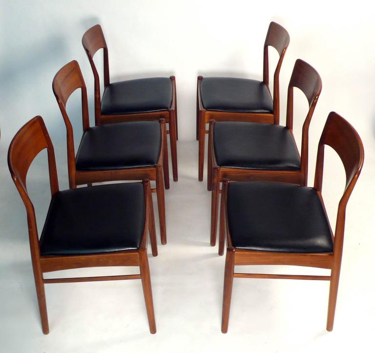 KS Danish Dining Chairs at 1stDibs ks made in denmark, ks denmark, vintage danish dining chairs