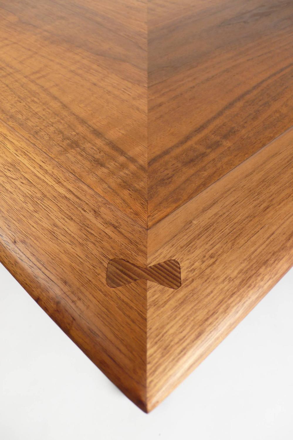Solid Wood Occasional Table with Butterfly Joinery For Sale at 1stdibs