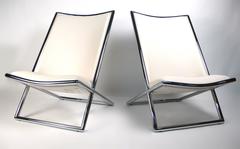 Scissor Lounge Chairs by Ward Bennett