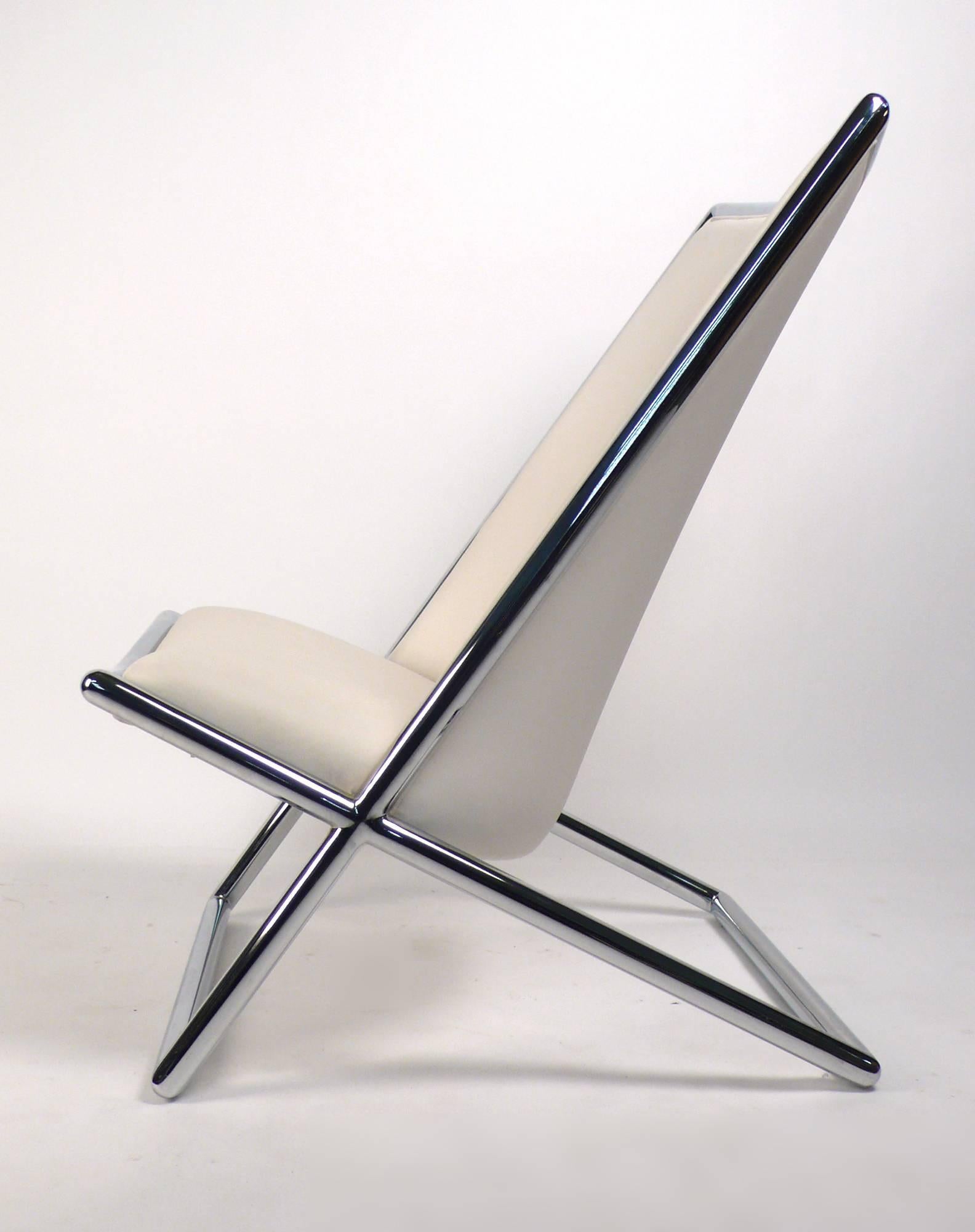 Scissor Lounge Chairs by Ward Bennett 2