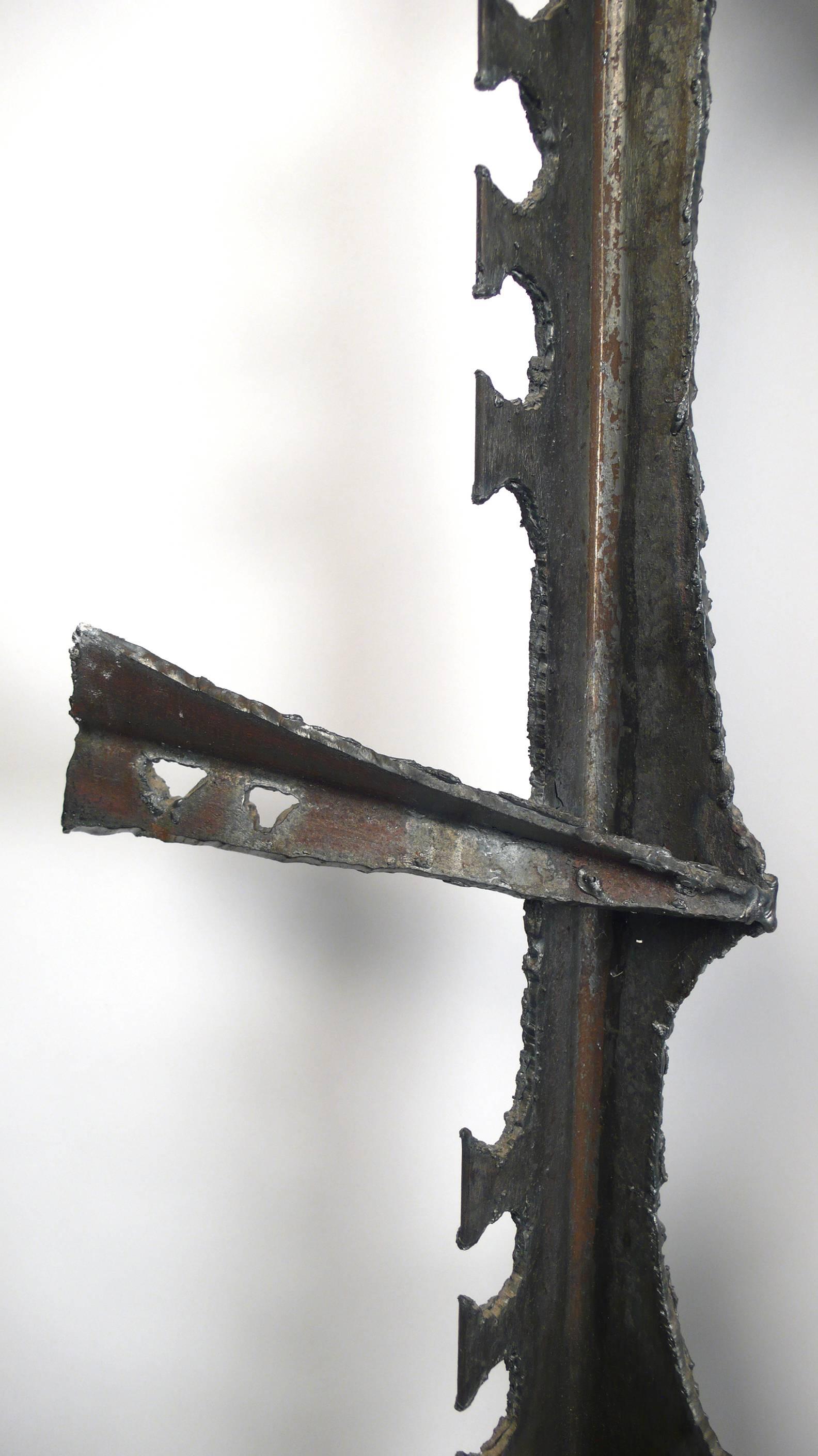 Gene Montez Flores Brutalist Wall Mount Sculpture 2