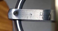 Bronze and Nickel French Modernist Wall Mount Coat Rack