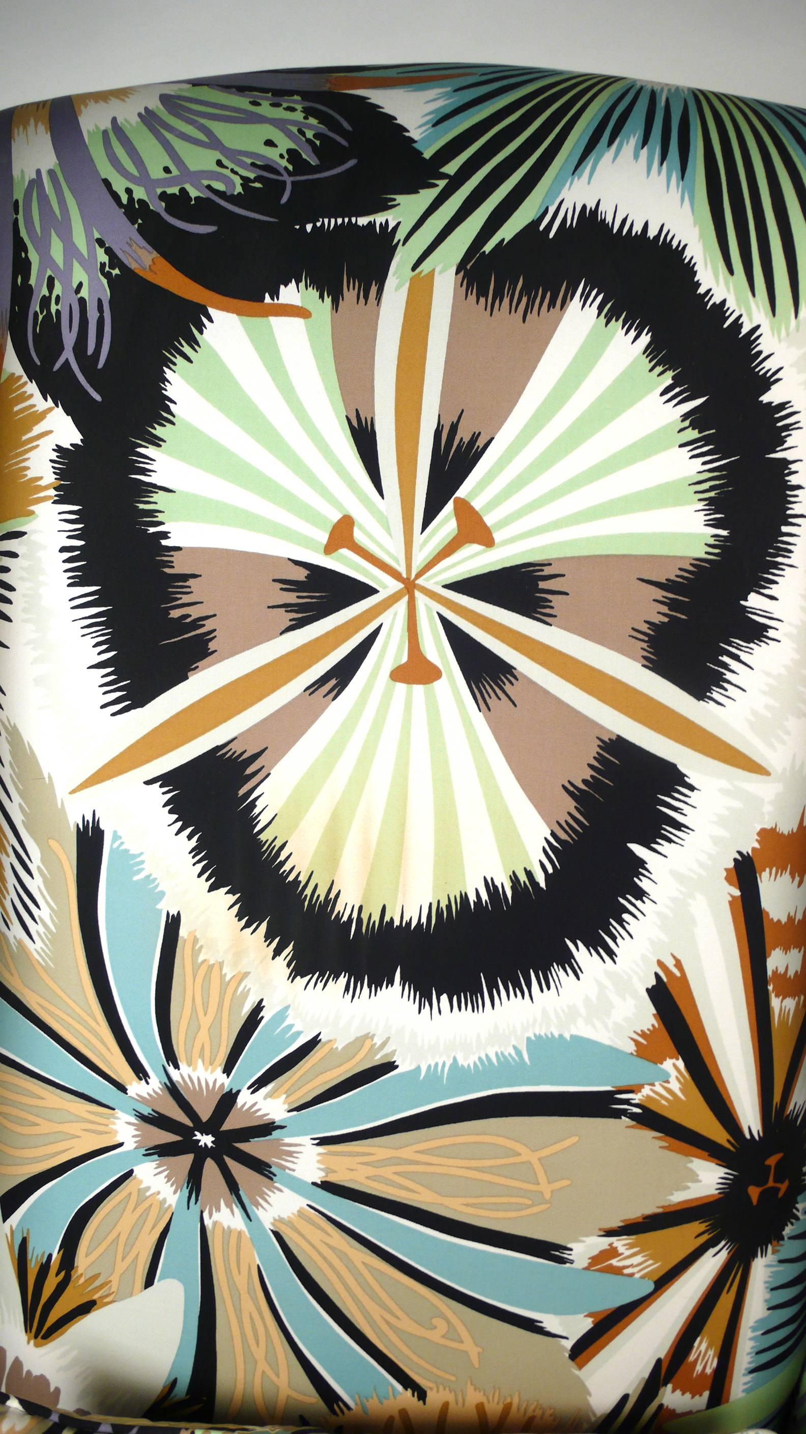 Mid-20th Century 1960s Missoni Wingback Chair