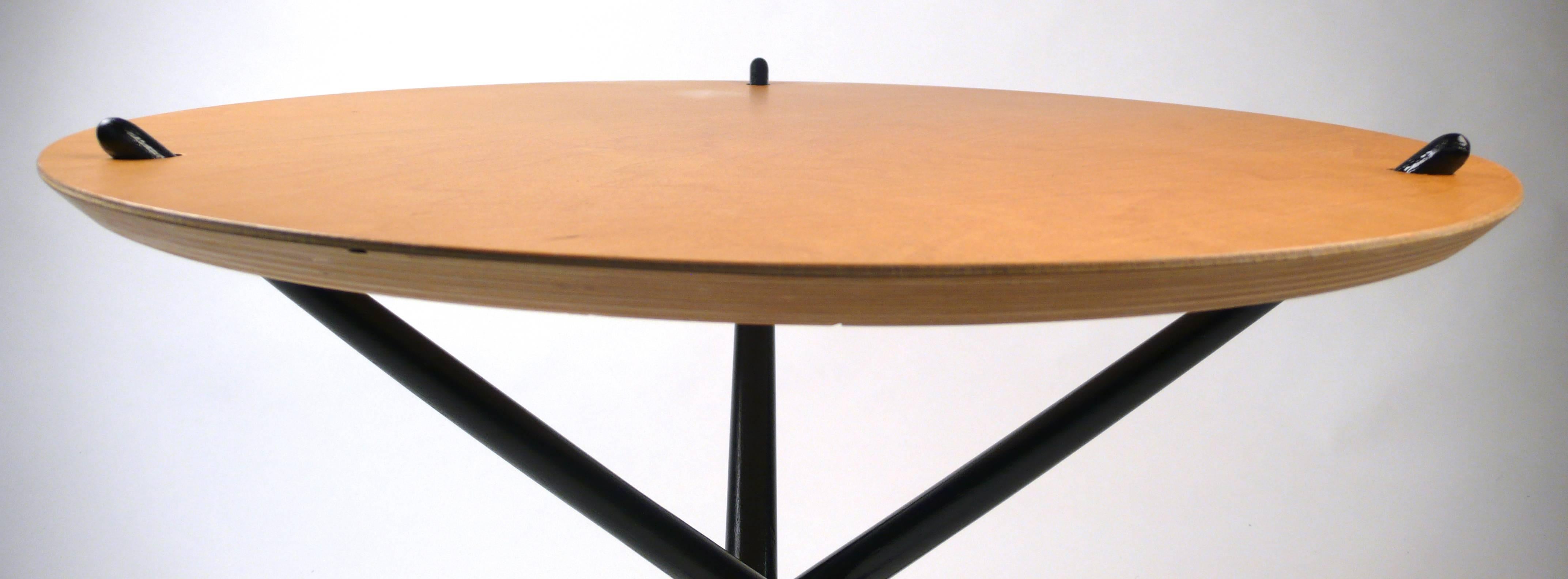 American Knoll Tripod Tables 1948 black and wood